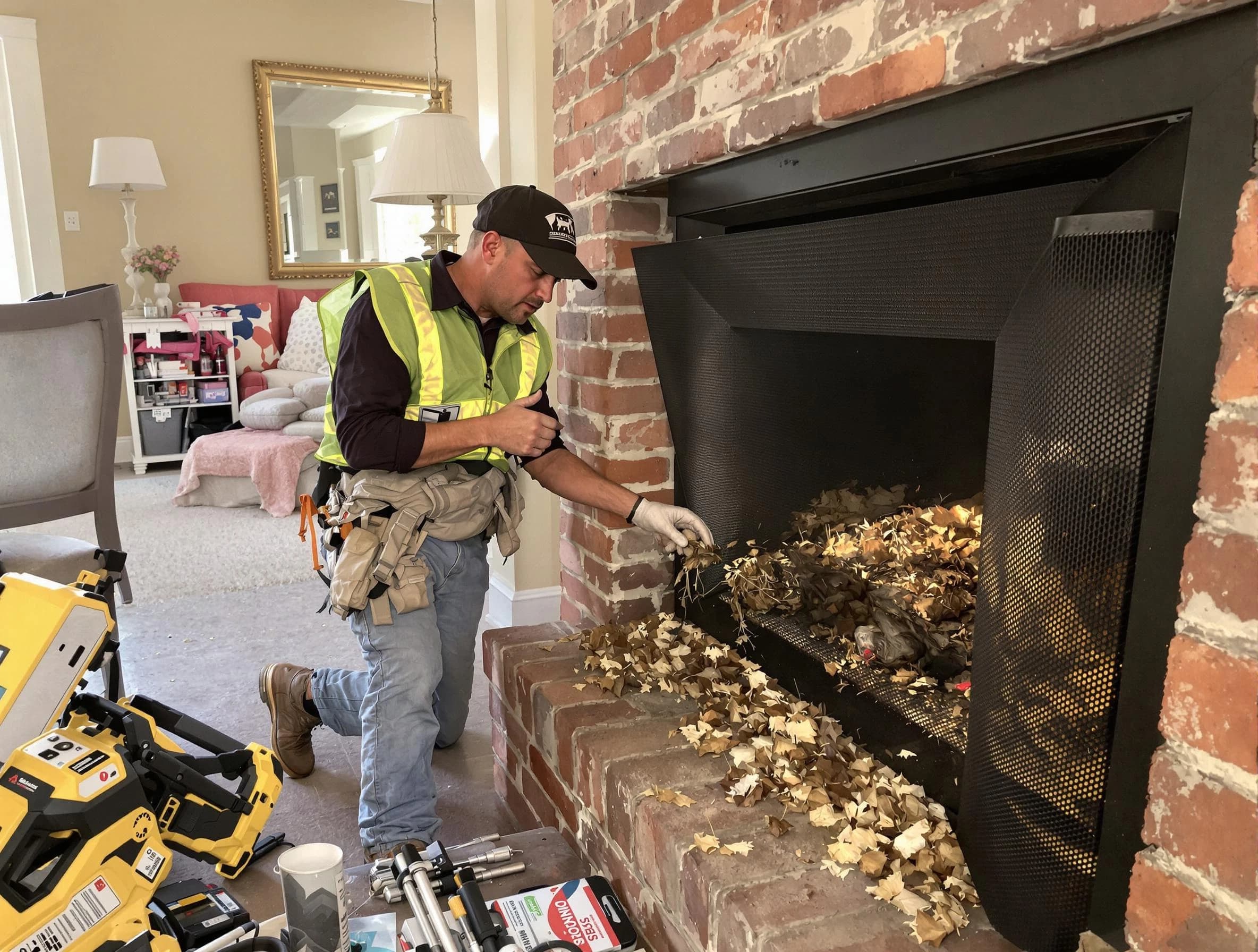 Safe screening installation by Somerset Chimney Sweep in Somerset, NJ