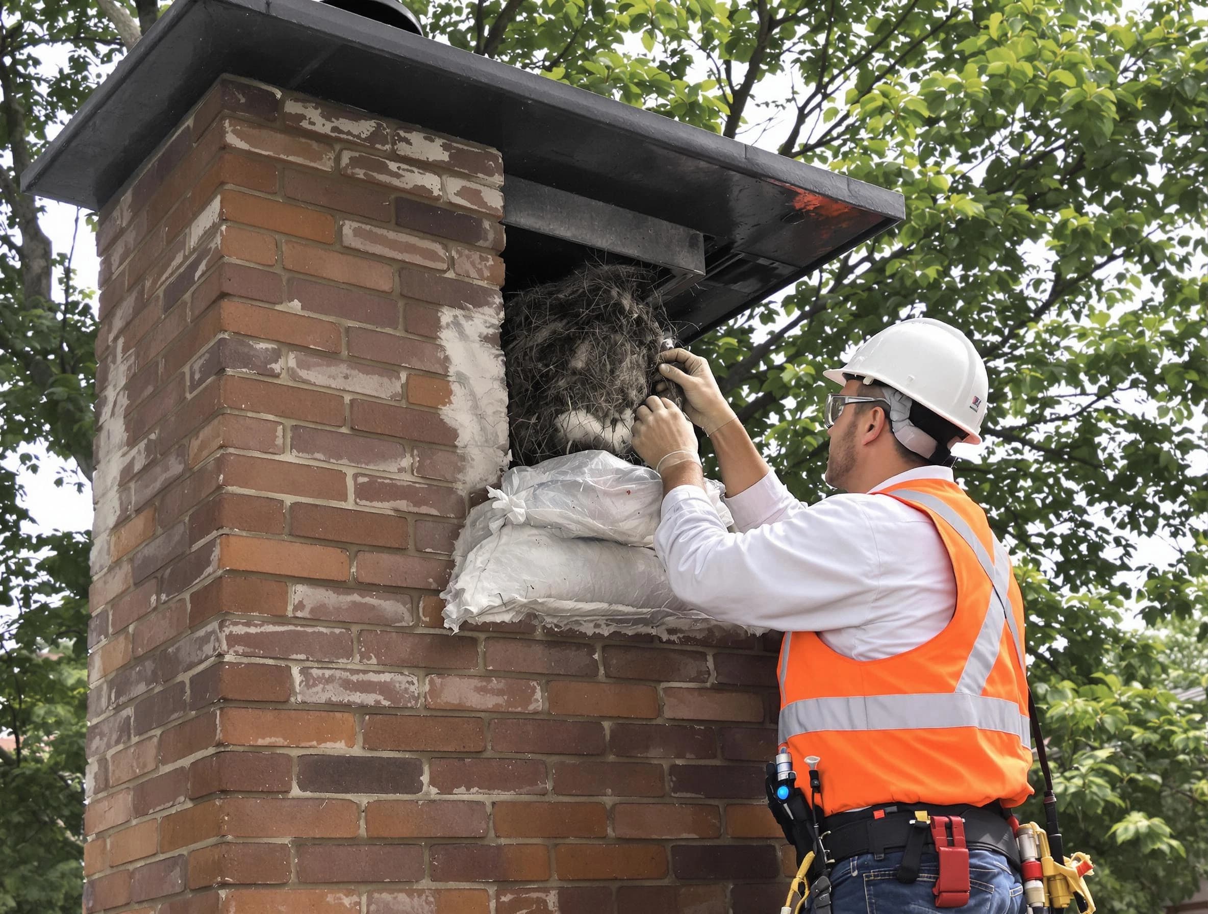 Humane removal of debris and animals by Somerset Chimney Sweep in Somerset, NJ