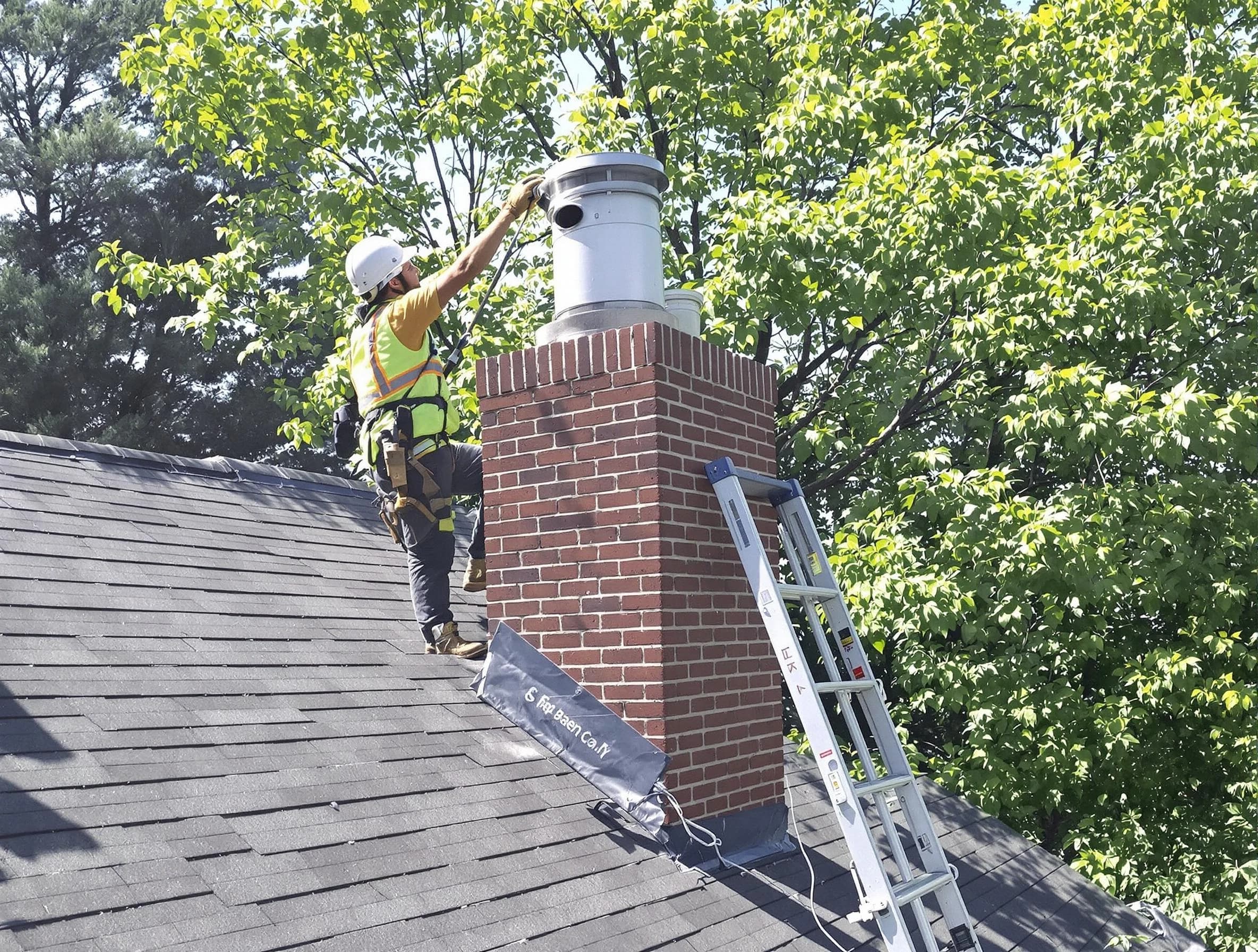 Chimney liner inspection by Somerset Chimney Sweep in Somerset, NJ