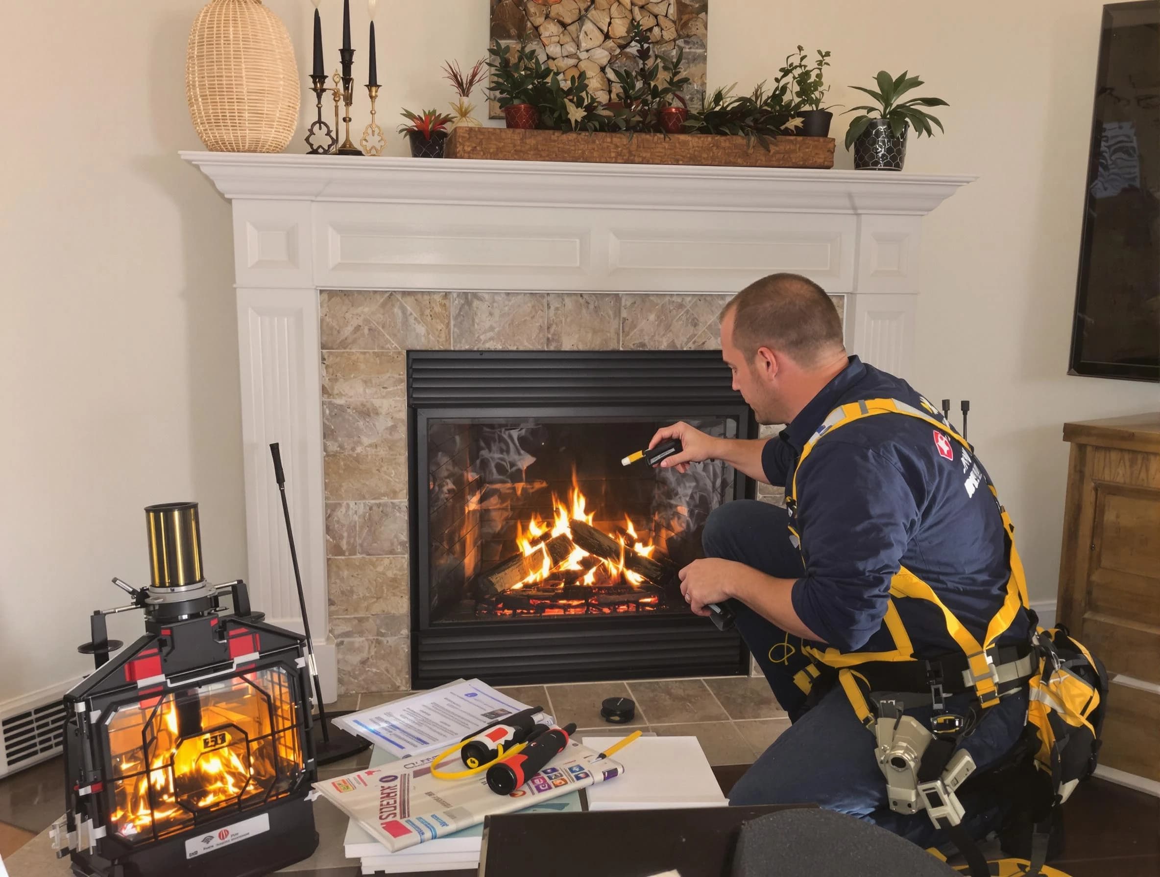 Safety-focused fireplace inspection by Somerset Chimney Sweep in Somerset, NJ