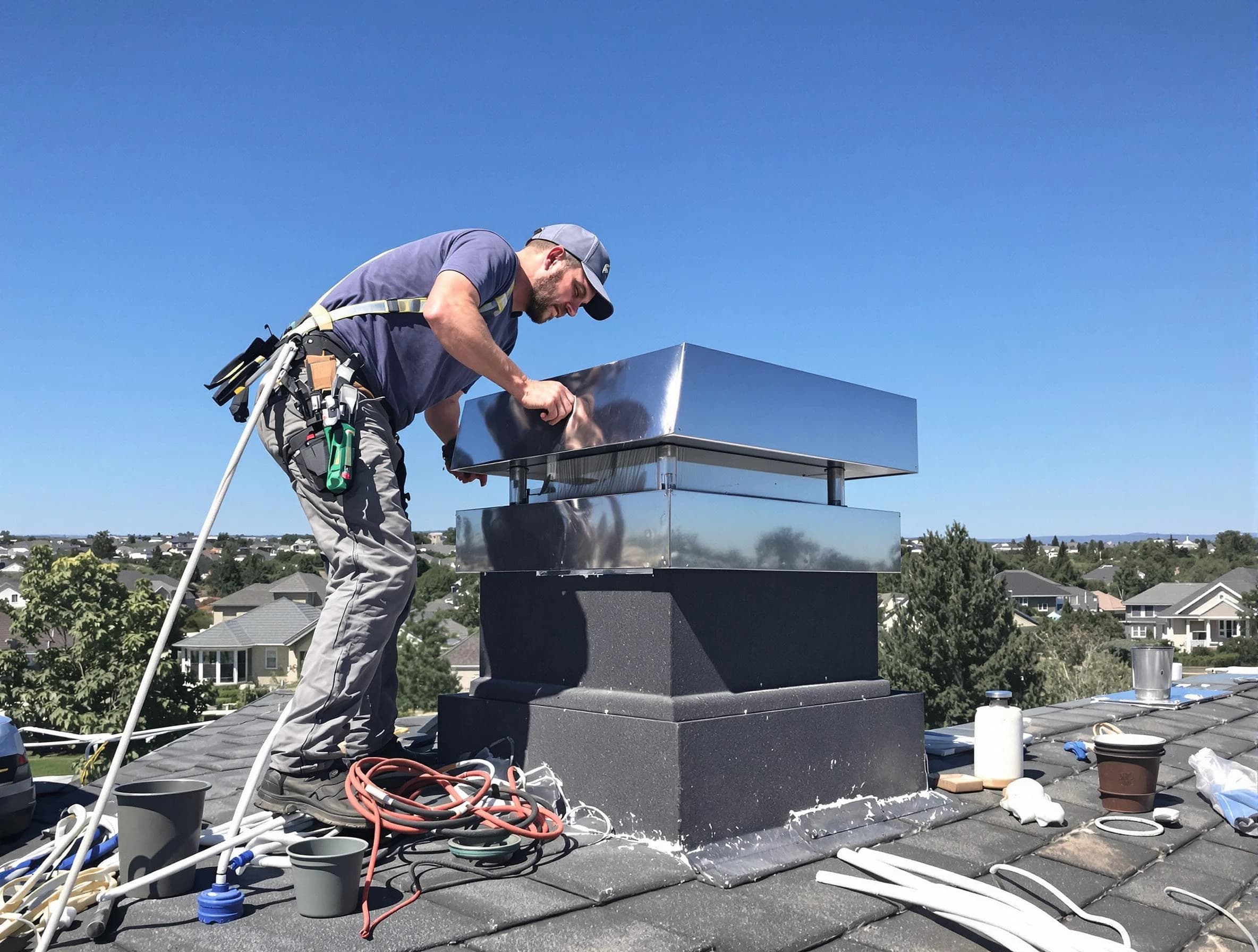 Chimney Cap Services service in Somerset, NJ