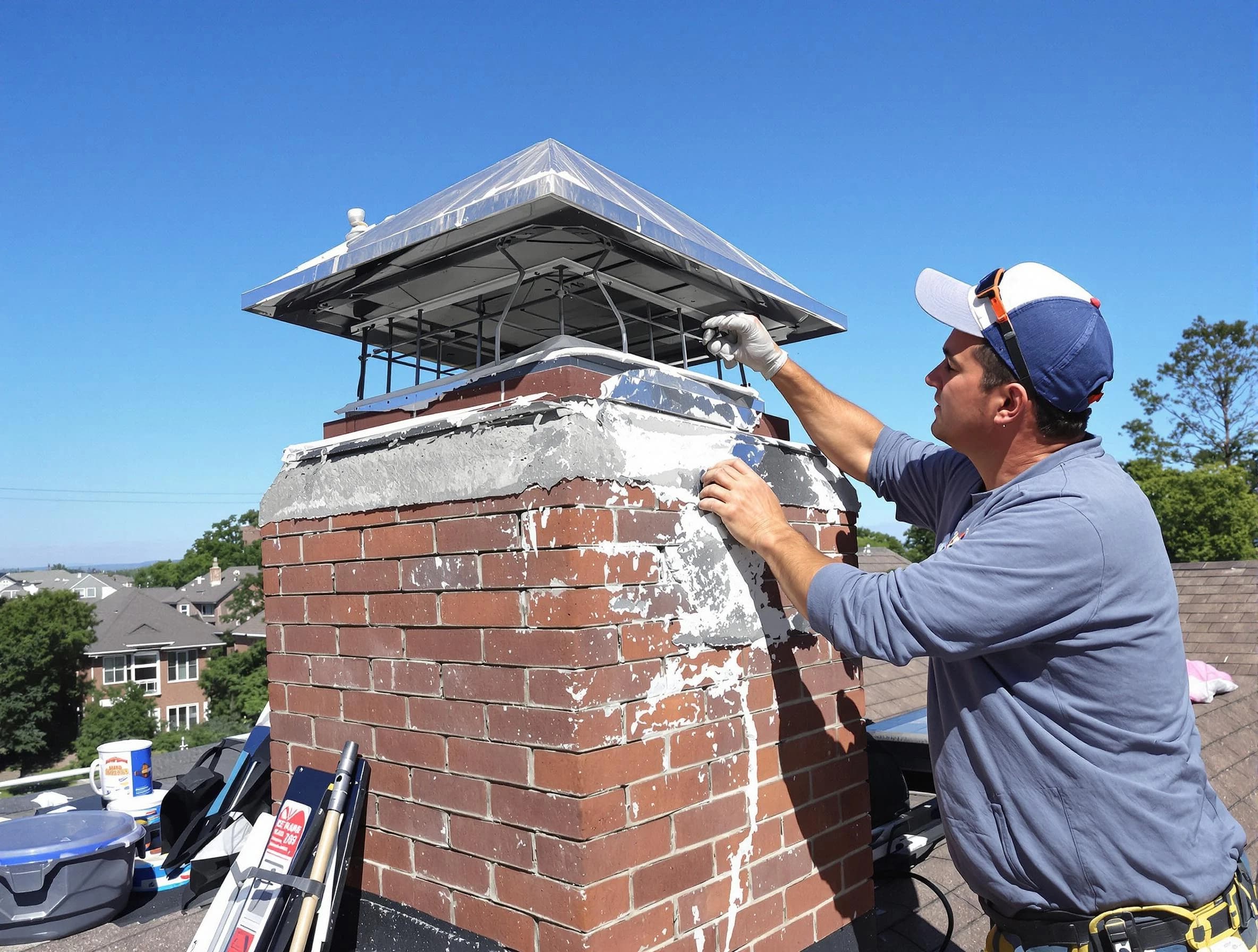 Chimney Crown Services service in Somerset, NJ